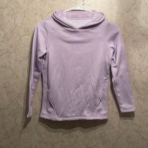 Athletic Works Fleece Hoodie Girls Pullover Sweatshirt Lavender Sz M 7/8 NWOT